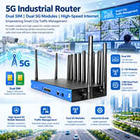 Routeur 4G LTE IoT industriel Wi-Fi 6 double bande Gigabit 3000 Mbps avec emplacement pour carte SIM, 5G LTE, 15 ans d'expérience en usine