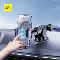Support de téléphone universel 2-en-1 flexible pour pare-brise et tableau de bord de voiture, support rotatif à 360 degrés pour grille d'aération, pour téléphone portable sur bureau