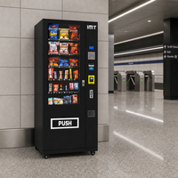 Distributeur automatique de snacks commercial avec paiement sans espèces, distributeur de nourriture en libre-service pour bureaux, écoles et espaces publics