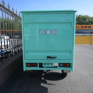 Triciclo Eléctrico de Reparto con Caja Cerrada, Batería de Litio de 60V 20Ah, <span class=keywords><strong>Luz</strong></span> Interior de Carga para Cadena de Frío, Tamaño Compacto y Resistente - Product Image 4