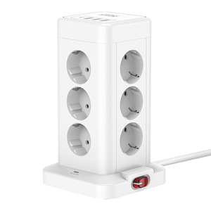 Winningstar European Standard Vertical <b>Socket</b> Converter <b>with</b> <b>USB</b> Desktop Multi-functional Tower <b>Socket</b> - Product Image 5