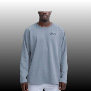 Vêtements pour hommes pour un style décontracté et streetwear, vêtements de sport, vêtements respirants à séchage rapide, sweat-shirt à col montant en gros - Product Image 1