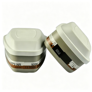 <span class=keywords><strong>Cartouche</strong></span> de vapeurs organiques à bas point de ébullition 6098, filtre à particules <span class=keywords><strong>P3</strong></span>, accessoire résistant aux vapeurs toxiques et à la poussière de la série 6000 - Product Image 1