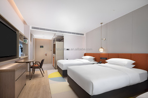OEM Factory <b>Cheap</b> Price Custom Size Modern Hotel Bed Set Solid Wood Fabric Upholstered Bed <b>Frame</b> Bedroom Furniture Manufacturer - Product Image 6