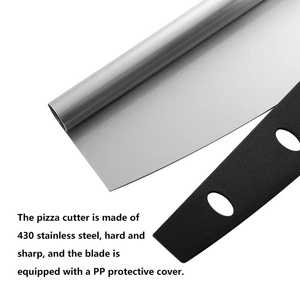 Cortador de Pizza de Acero Inoxidable de Alta Calidad con Protector de Cuchilla de PP, Cortador de Pizza Duradero, Cortador de Pizza Tipo Balancín para - Product Image 5