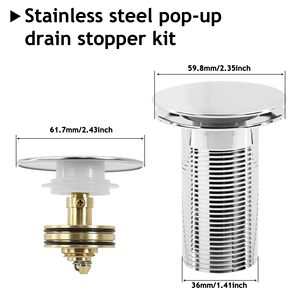 Modern Durable Chrome Plated Eco-Friendly Overflow <b>Sink</b> Drainer Water Hose Set Bathroom Drain Downcomer Horizontal Drainage Hose - Product Image 2