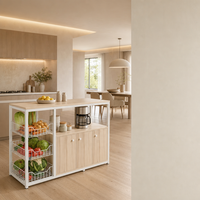 Étagère de rangement de cuisine, étagère à légumes multi-niveaux autoportante, étagère à casseroles multi-usages, étagère de rangement pour micro-ondes, organisateur de placard