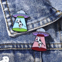 Broche en métal pour vêtements, sac à dos et jean, alliage durable avec design personnalisé, cadeau idéal pour les amateurs d'art