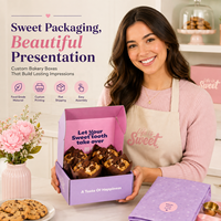 Boîtes d'emballage alimentaire personnalisées en gros, écologiques, pour 6 pâtisseries, gâteaux, pains, mochis, biscuits, à emporter