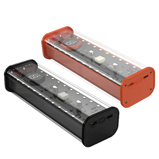 21700 Power Bank 4 Slots 21700 DIY Battery Storage Box Digital Display Dual Fast Charge USB Type C Interface Battery Holder Case