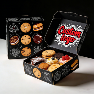 Boîte en carton <span class=keywords><strong>de</strong></span> qualité alimentaire pour la présentation <span class=keywords><strong>de</strong></span> dattes et <span class=keywords><strong>de</strong></span> desserts, avec logo personnalisé <span class=keywords><strong>de</strong></span> design luxueux pour les cadeaux sucrés du Moyen-Orient - Product Image 4