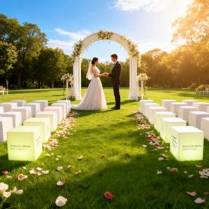 Sgabello Cubo LED Colorato da 30CM, Illuminato, Moderno, in Plastica, per Esterni, Hookah, Feste, <span class=keywords><strong>E</strong></span> Smart Live ES-C2594 per Casa <span class=keywords><strong>e</strong></span> Bar - Product Image 1