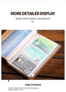 A6 Vintage cuir européen carnet de voyage Portable créatif cahier A4 taille PU couverture rigide papeterie pour cadeau - Product Image 6