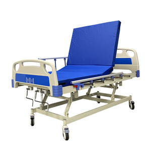 Cama de enfermería manual Yueyaokang YK-E206 azul real, cama de hospital para el cuidado de ancianos con función de elevación de piernas y giro. - Product Image 3
