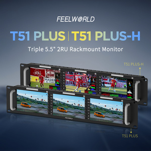 FEELWORLD T51 PLUS Moniteur professionnel à montage en rack Moniteur à montage en rack Triple 5.5 "2RU Full HD SDI/HDMI/AV I/O OEM Factory Direct - Product Image 2