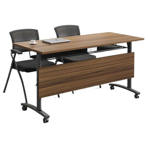 Bàn hội nghị gấp hiện đại kết hợp bàn ghế đơn giản đa chức năng Bàn Đào tạo nối dài Bàn di chuyển - Product Image 1