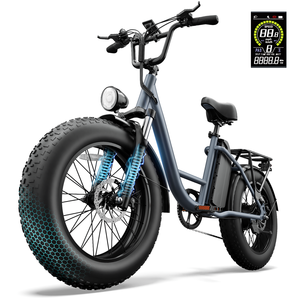 Bicicleta Eléctrica con Envío Gratuito en la UE, Motor de 250W, Neumático Grueso de 4.0'', Bicicleta Urbana de Acero al Carbono - Product Image 1