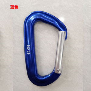 12Kn Straight Gate Carabiner Aluminum Alloy Climbing Protection Outdoor Mountaineering Safety Attachment A1303 - Product Image 4