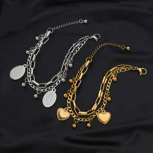 Charme en acier inoxydable 316 pour femme Religieuse Vierge Marie Double Couche Liens Chaîne en or pour dames Cadeau - Product Image 2