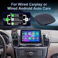 Boîtier AI Qual-comm 8 cœurs en fibre de carbone sans fil 4+64G USB TV & CarPlay pour les États-Unis et le Canada Android 14 avec 4G LTE