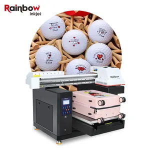 Rainbow A2 4050 UV Printer with Rotary Attachment Price Impresora Braille Pad Case Printer UV