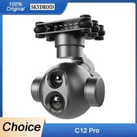 Caméra thermique Skydroid C12 PRO 2K HD avec stabilisation sur 3 axes, capteur thermique à double lumière, suivi intelligent