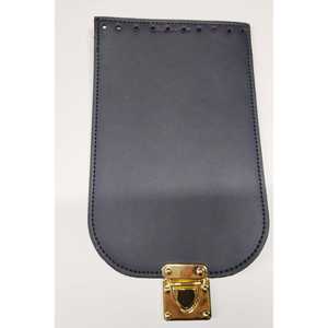 Funda de cuero sintético azul marino de 20x13cm para almacenamiento, elegante y práctica - Product Image 1