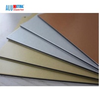 Panel Compuesto de Aluminio Alcobond ACP de 8 mm y 4 mm, Anodizado Espejo, Ligero, Ignífugo, Diseño Moderno, para Uso en Exteriores, Hoteles