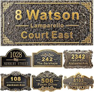 OEM 3D Metal Latón Puerta Número <span class=keywords><strong>Placas</strong></span> y Letras Número Dorado Letras <span class=keywords><strong>de</strong></span> Casa Signo <span class=keywords><strong>de</strong></span> Número <span class=keywords><strong>de</strong></span> Casa - Product Image 2