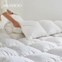 SANHOO Hotel housse de couette ensemble d'insertion de couette 100% coton literie intérieure