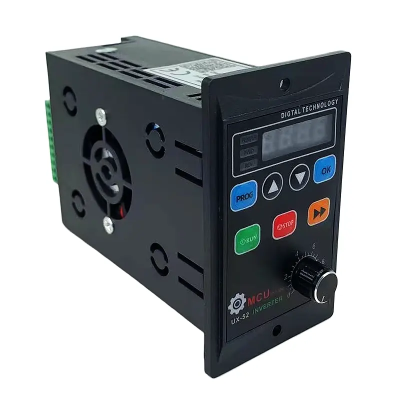 UX-52 vfd inverter small three-phase vector inverter 0.75KW 400W speed controller motor controller