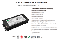 Transformateur LED Dimmable TRIAC 0/1-10V DC12V 24V 36V 48V, étanche IP67, certifié UL