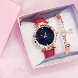 Fenyi Wholesale Girls Women Leather Modern Fashion Ins Casual Business <b>Gift</b> Bracelet Quartz Watch Set Ladies - Product Image 4
