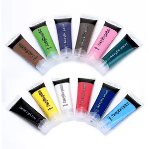 12colors Art painting acrylic paint 75ml wall painting hand painting art pigment supplier