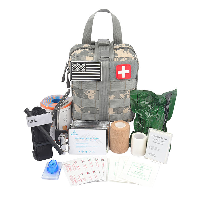Tactical First Aid Kit Emergency Medical Supplies & Training Molle ...