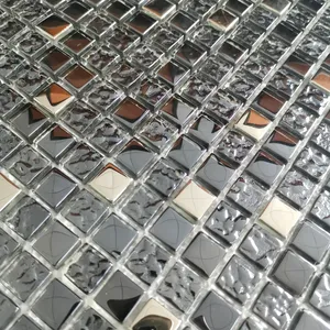Aqua Gallery Dosseret mur de verre mosaïque mosaïque salle de douche carrelage de sol texture marron vague mosaïque carrelage