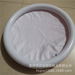 Piscina Inflable de PVC de Doble Capa y Aro Único de 100 cm, Blanca, para Centro Comercial - Product Image 1