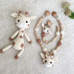 Juguete de Animales de Ganchillo Hecho a Mano de Alta Calidad, Lindo <span class=keywords><strong>Jirafa</strong></span> de Punto Suave, Juguetes para Bebés, Lindo Muñeco de Ganchillo <span class=keywords><strong>Amigurumi</strong></span> de <span class=keywords><strong>Jirafa</strong></span> - Product Image 4
