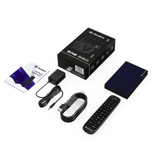 Vseebox V6max Lifetime Free Super TV Box Streaming Smart Android 12.0 TV Box Set-top Box 4+64GB 8K Ultra HDR10+ WiFi6