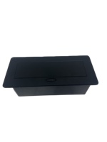 Prise de bureau escamotable T266-4P avec USB Type-C, 4 ports et 3 prises, usage commercial pour bureau de conférence