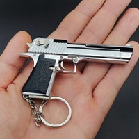 Maquette de Pistolet Métallique Desert Eagle à l'Échelle 1:3, Article de Collection pour Joueurs et Collectionneurs, Accessoire de Porte-clés Métallique pour Garçons