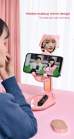 Support de téléphone de Table Portable support accessoires de téléphone portable de bureau pour iPhone pour iPad support Angle réglable avec miroir