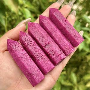 Venta al por Mayor de Cristales Naturales Pulidos CrystalHola, Punta de Rubí para Regalo de Sanación Espiritual Navideña, Moda Feng Shui - Product Image 3