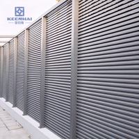 Lames d'ombrage solaires en aluminium : Solution de façade extérieure personnalisée pour la construction de tours de bureaux