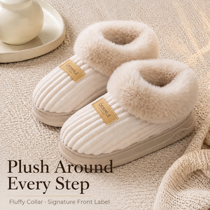 Nuevas Zapatillas de Mujer con Tacón y Borde de Felpa, Plataforma de Algodón y Suela Gruesa de EVA Antideslizante, Ideales para Uso <span class=keywords><strong>en</strong></span> el Hogar - Product Image 5