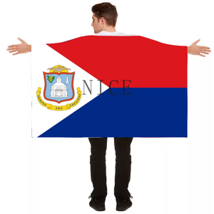 Bandera Corporal Personalizada de las Islas Turquesas y Caicos, Diseño Fácil de Poner y Quitar para Animar en Estadios - Product Image 5
