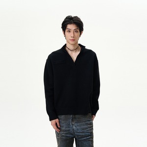 <span class=keywords><strong>Pull</strong></span> vintage américain à <span class=keywords><strong>col</strong></span> <span class=keywords><strong>roulé</strong></span> pour <span class=keywords><strong>homme</strong></span> ; un haut décontracté, haut de gamme, à maille lâche avec une touche d'élégance rétro. - Product Image 4