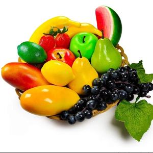 Fruits et légumes artificiels bon marché, fruits artificiels en plastique, fausse variété d'aliments, décors de cuisine pour la maison - Product Image 1