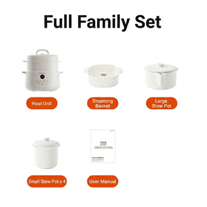 Casserole électrique à cuisson lente 600W avec 5 récipients intérieurs, minuteur numérique, capacité de 4,5 <span class=keywords><strong>litres</strong></span> - Product Image 6