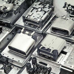 <b>USB</b> Type-C 24pin Female Vertical Connector 8.8H Silicone SMT <b>Socket</b> Model 21-2 - Product Image 3